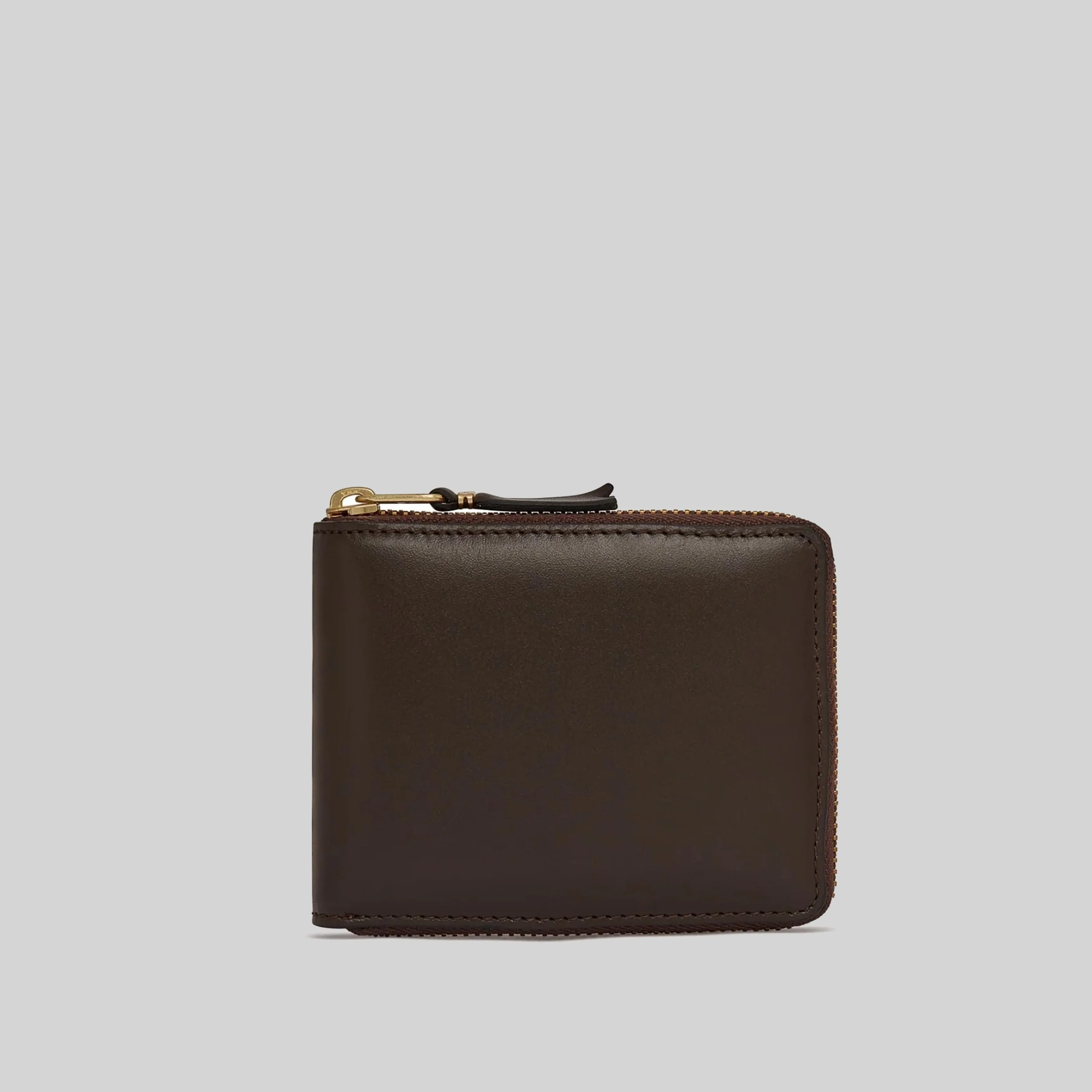 COMME DES GARCONS WALLET SA7100 CLASSIC PLAIN BROWN
