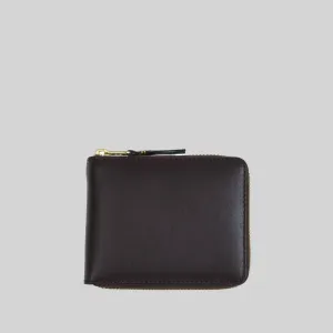 COMME DES GARCONS WALLET SA7100 CLASSIC PLAIN BROWN