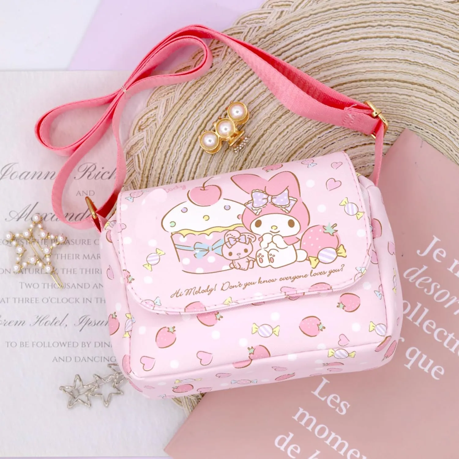 Cute Crossbody Bag Cartoon Wallet Kawaii Phone Purse Coin Wallets Gift for Girls Women