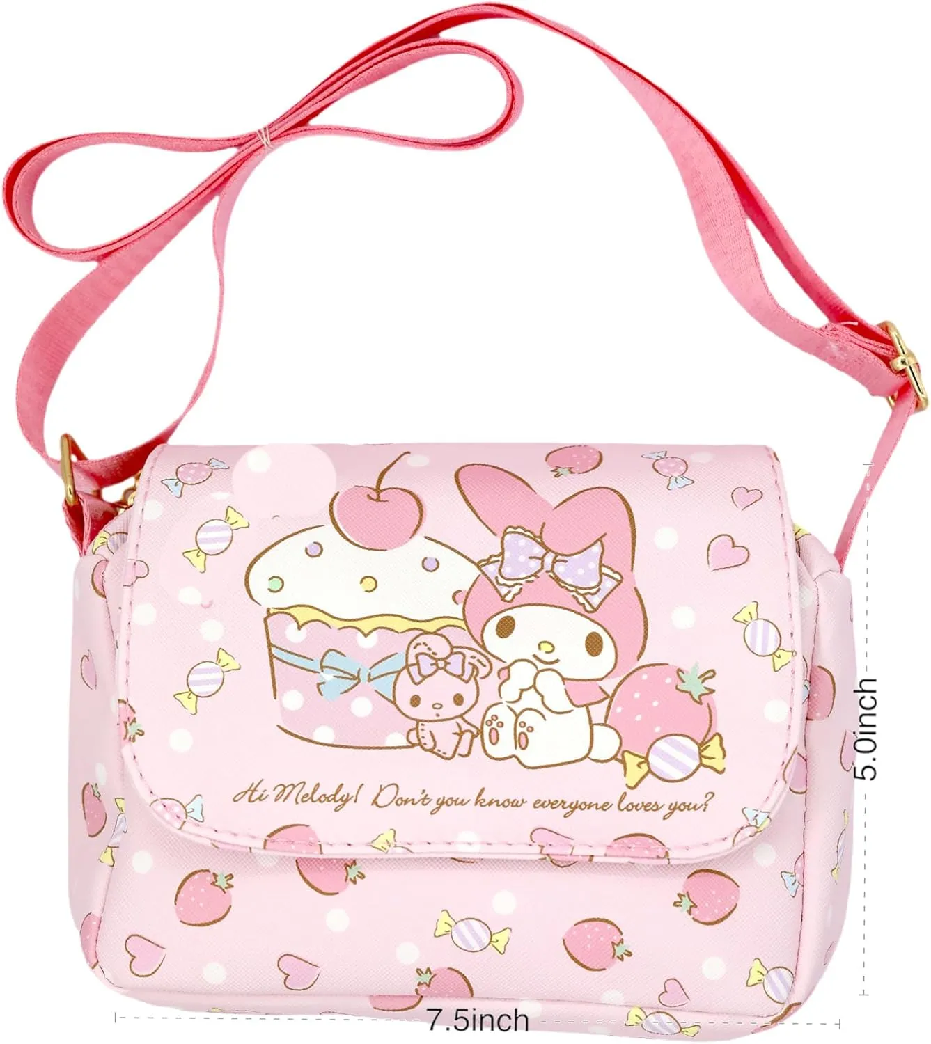 Cute Crossbody Bag Cartoon Wallet Kawaii Phone Purse Coin Wallets Gift for Girls Women