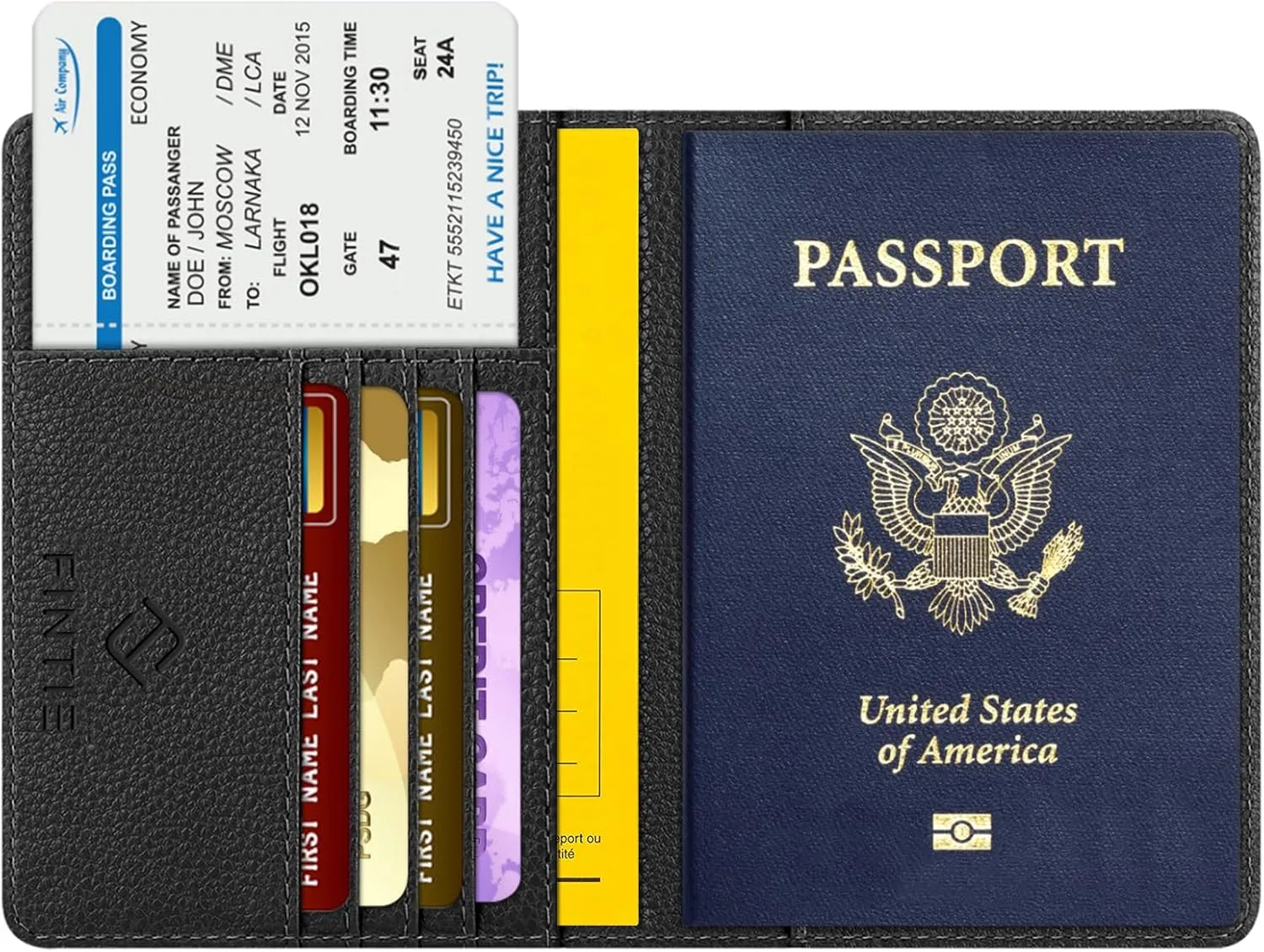 Fintie Passport Holder, Slim Travel Wallet RFID Blocking Card Case Cover Passport Cover Protector Essentials with Credit Card Slots for Women/Men
