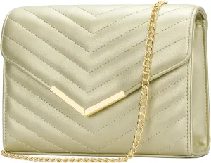 KKXIU Women Formal Vegan Leather Evening Envelope Clutch Purses and Handbags for Party Wedding Prom Bridal