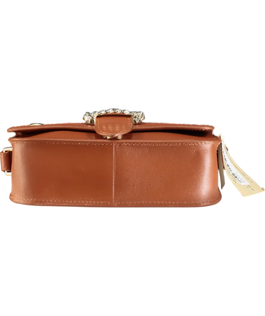Laredoute Brown Leather Cross Body Bag