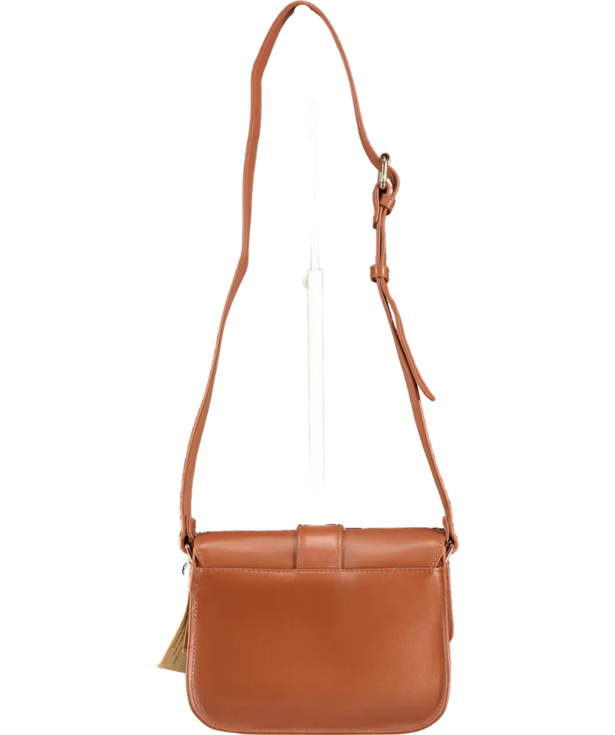 Laredoute Brown Leather Cross Body Bag