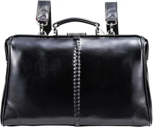 LIGHT Men's Horizontal Doctor Bag, Made in Japan, L, Black