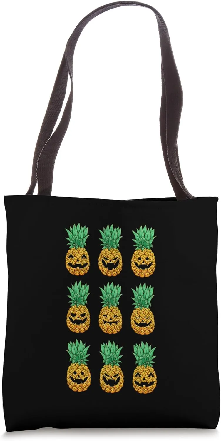 Pineapple Jack O Lantern Hawaiian Halloween Pumpkin Costume Tote Bag