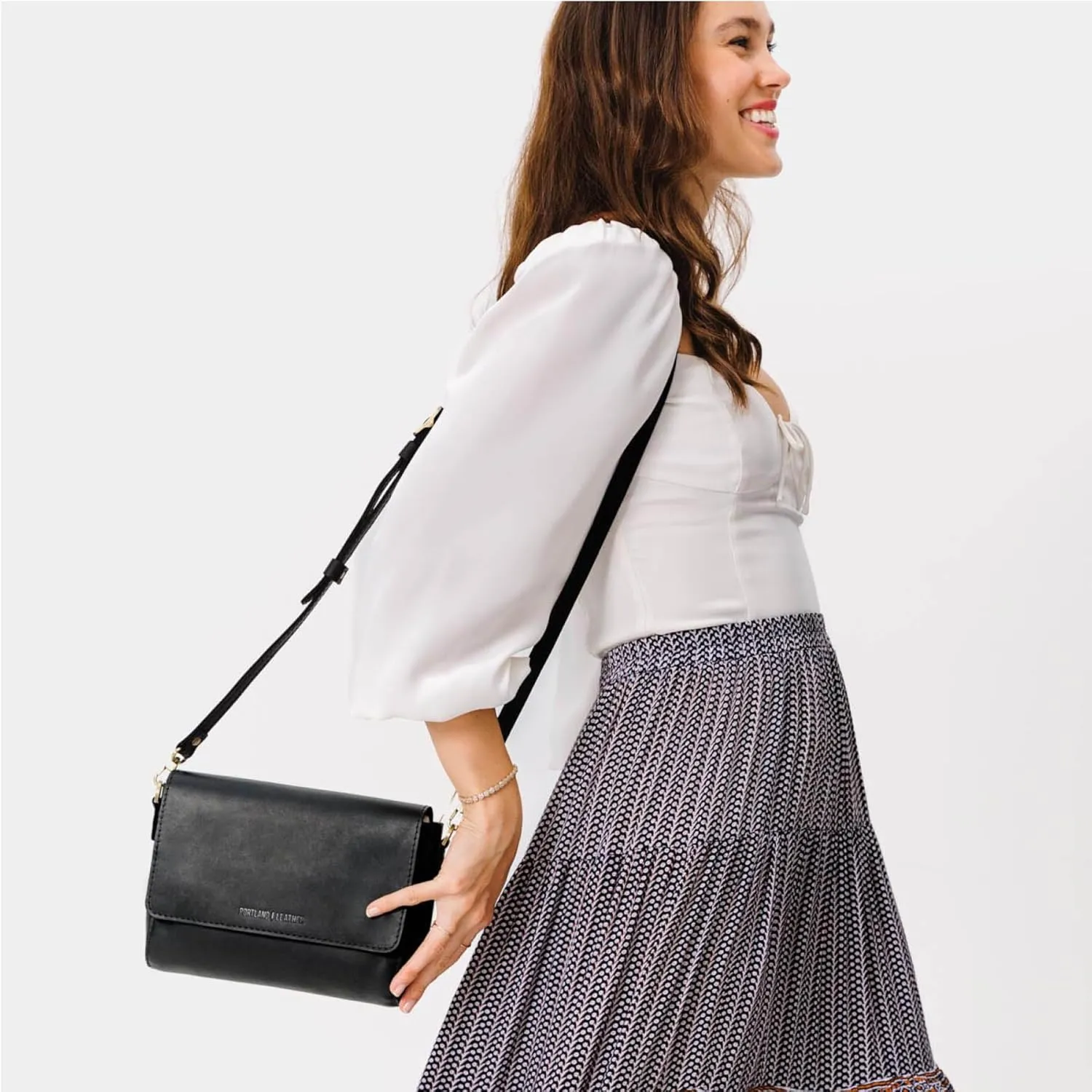 Portland Leather Goods Metro Crossbody Bag for Women  Handmade from the Finest Full-Grain Hides
