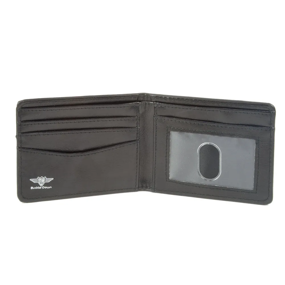 Retro Chevy Bowtie Diagonal Monogram Black & Gray Bi-Fold Wallet