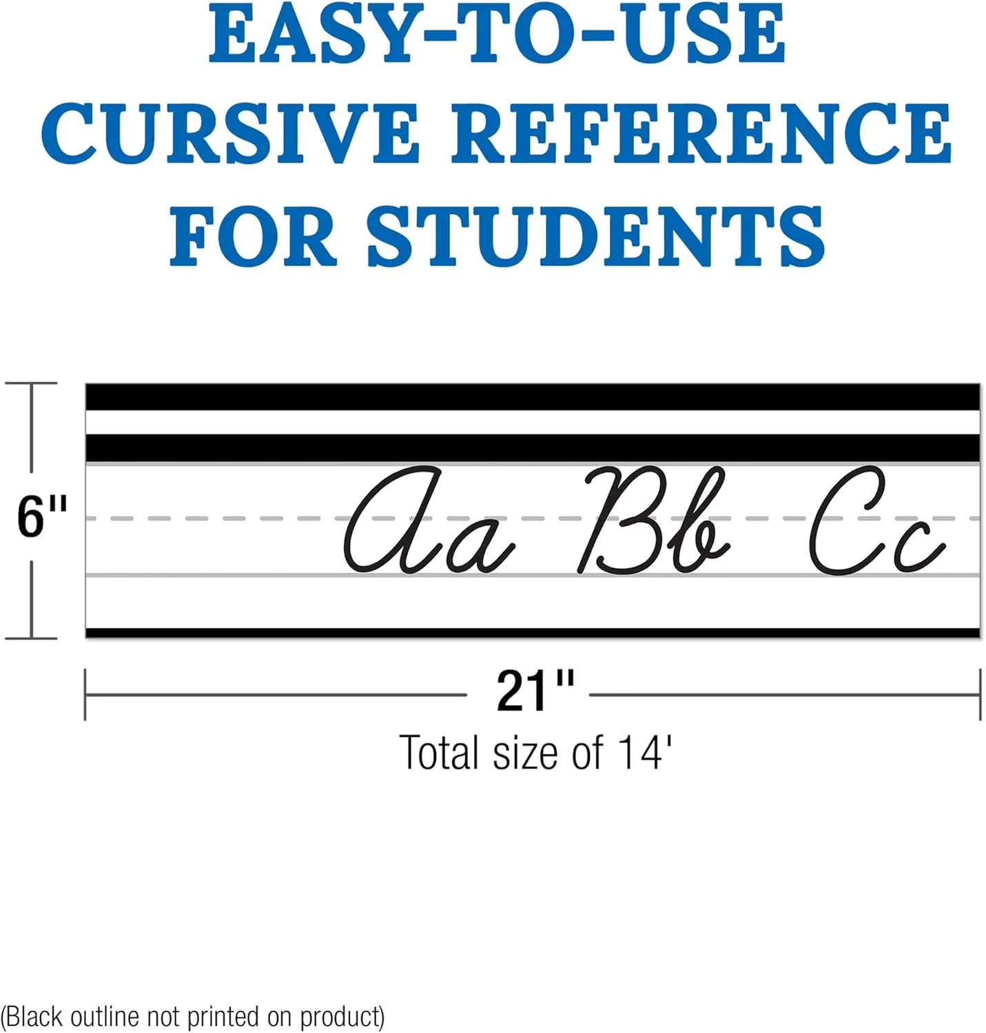Schoolgirl Style - Simply Stylish | Alphabet Line | Cursive Mini Bulletin Board Set
