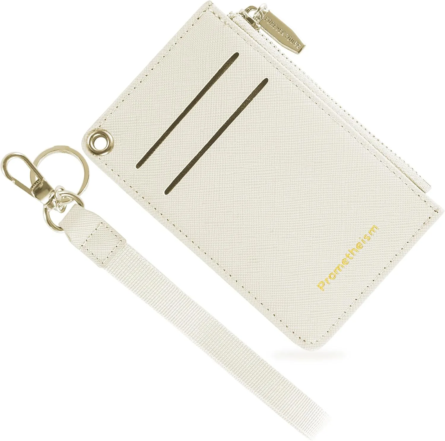 Small Wallets for Women Slim Leather Card Case Holder Wallet Coin Change Purse with Keychain