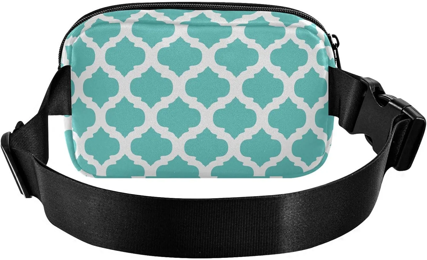 Teal Moroccan Fanny Packs for Women Belt Bag Cross Body Waterproof Fanny Pack Fashion Waist Packs with Adjustable Strap Crossbody Bag for Running Hiking Men Sports Traveling