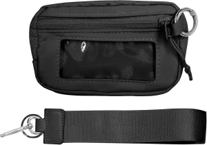 The Iris' Wallet 2nd Gen, The Iris Pouch Wristlet, Wristlet Wallets for Women, Upgrade Iris Wallets For Women, Zippered Card Case With Id Window/Hand Strap, Iris Wallet 2.0, Wristlet Wallet (Black)