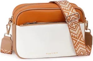 TINYAT Crossbody Bag for Women Small Cross body Purse With Adjustable Wide Strap Women Shoulder Handbags Purse