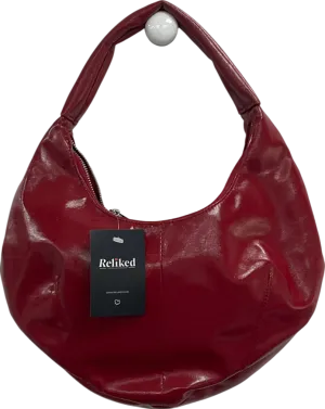 Topshop Samira Scoop Shoulder Bag In Red One Size