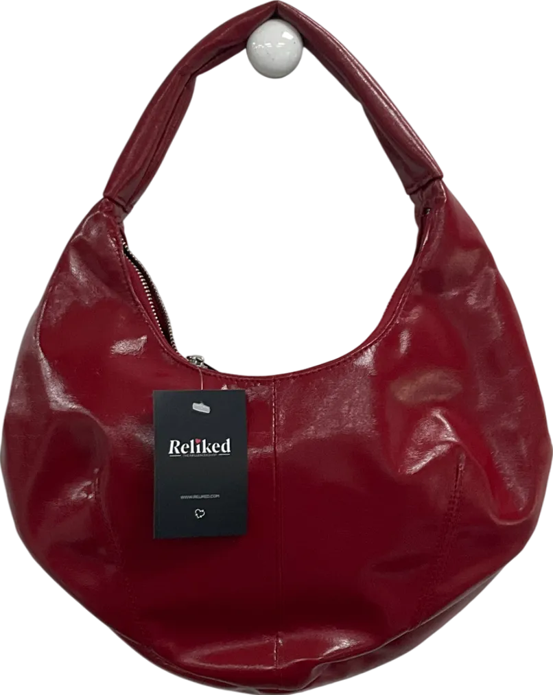 Topshop Samira Scoop Shoulder Bag In Red One Size