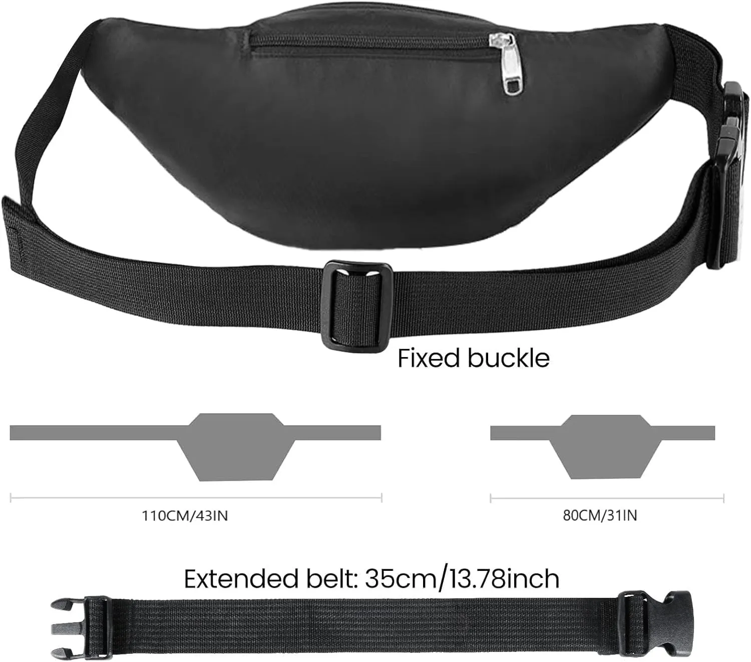 Waterproof Bumbags, Large Capacity Waist 4 Pockets for Women Men Kids Girls Waist Bag for Outdoor Running Hiking for Dog Walking Sports Workout Traveling Casual Travel Wallets Pouch (Purple)