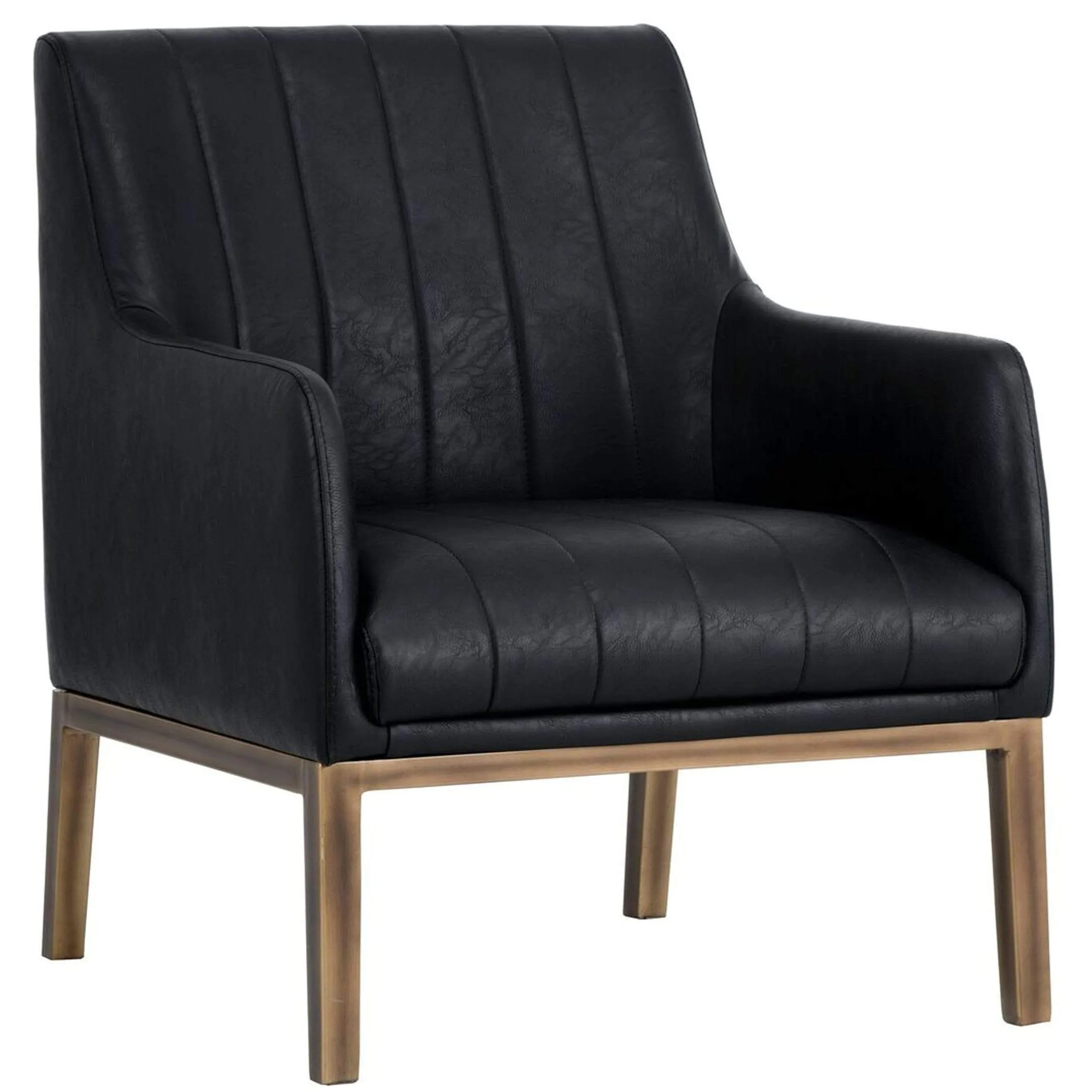 Wolfe Lounge Chair, Vintage Black