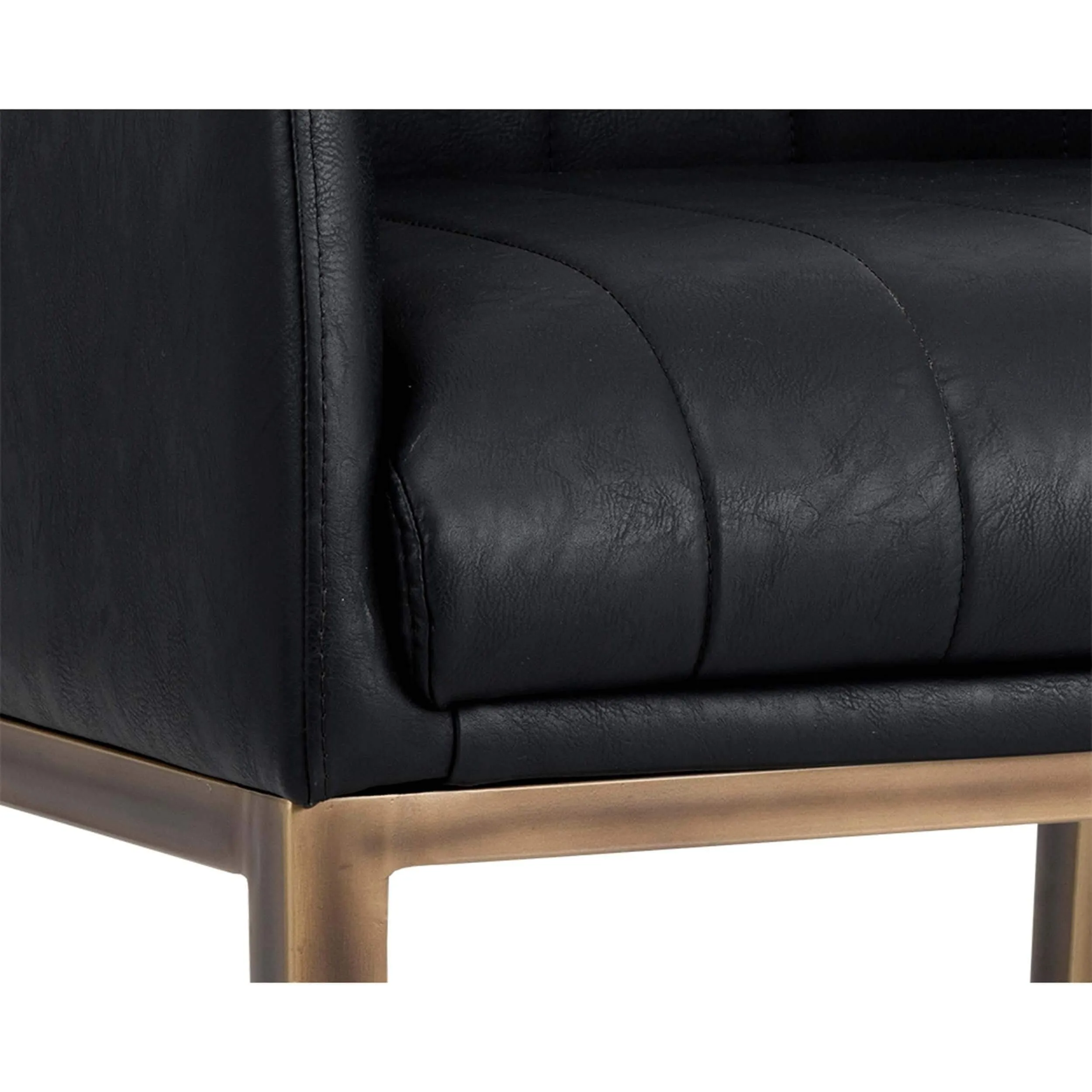 Wolfe Lounge Chair, Vintage Black