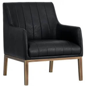 Wolfe Lounge Chair, Vintage Black