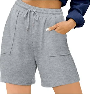 Womens Athletic Shorts Y2k Boxer Shorts Lounge Sleep Plaid Shorts Pajama Bottoms Maternity Casual Pants Yoga Clothing