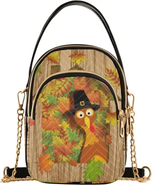 Women's Wave Cross Body Chest Bag, 52 inch Gold Chain Shoulder Handbag Purse
