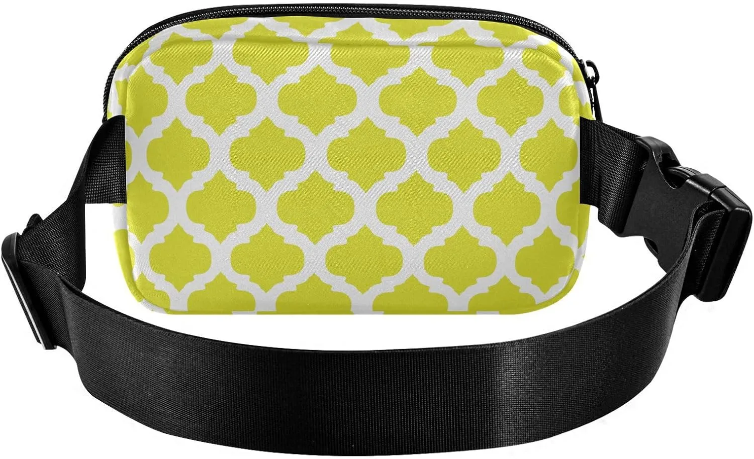 Yellow Moroccan Fanny Packs for Women Belt Bag Crossbody Bag Waterproof Fanny Pack Small Sling Bags Fashion Waist Packs Cross Body Bag for Hiking Running Traveling Men Sports