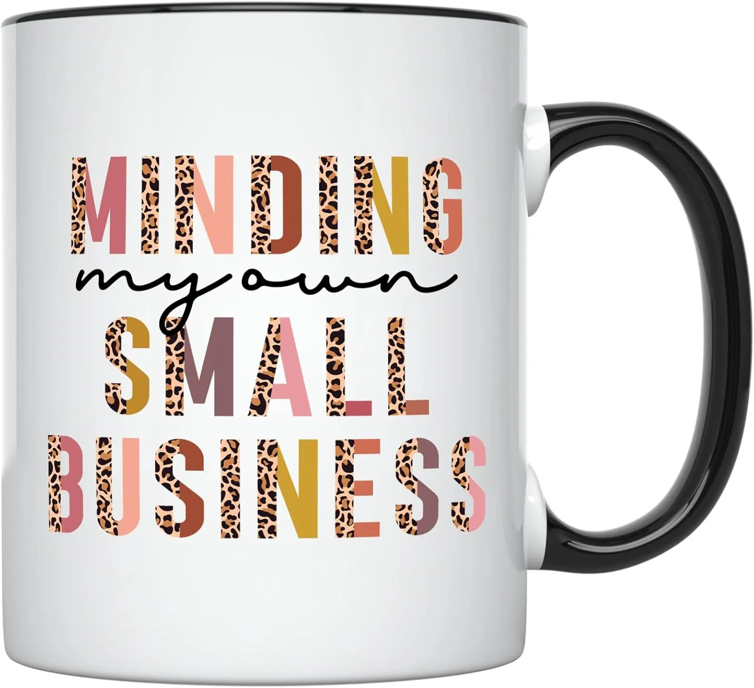 YouNique Designs Boss Lady Mug for Women, 11 Ounces, Cup for Female Boss, Boss Babe Coffee Mug for Women, Boss Birthday Mug for Women (Black Handle)